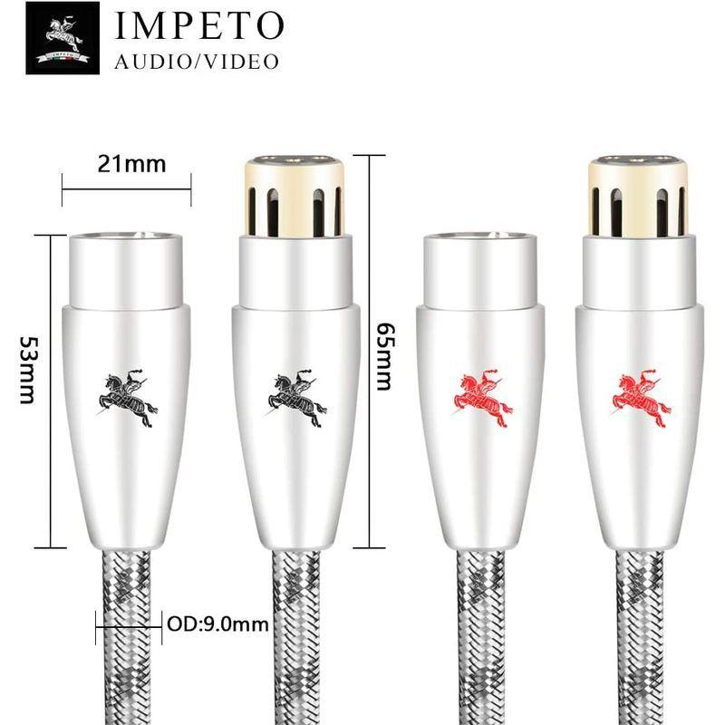 ウルトラ！ イタリアIMPETO ，ドイツ製造Hi-Fi のXLRオーディオケーブル（オス-メス）キャノンケーブル/xlrケーブル/3ピンマイクロフォン 【Q2320267418】(12849円)