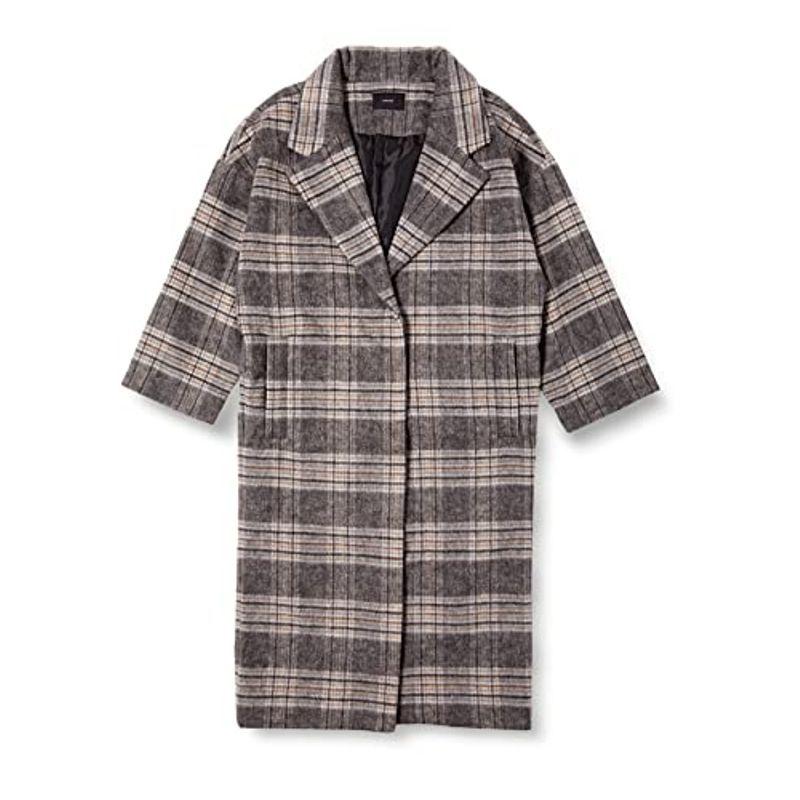 エモダ コート WIDE MOSSA CO レディース ライトミックス 日本 F (FREE サイズ)