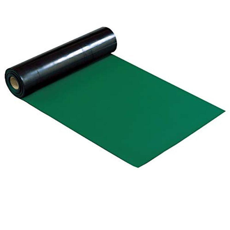 ホーザン(HOZAN) 導電性カラーマット 棚板やセル台に合わせて幅カット済み F-762 幅75cm×長さ10m ダークグリーン(NBR)