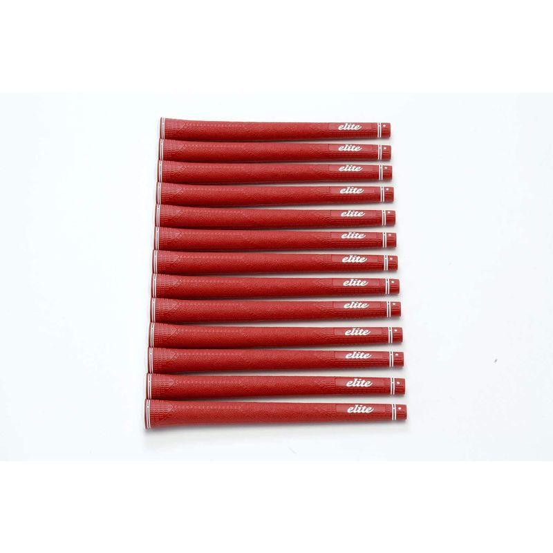 elitegrips (エリートグリップ) ゴルフ グリップ MX55 13本セット クラシックレッド バックライン無し MX55 エリートグリップ ゴルフ グリップ 13本セット クラシックレッド バックライン無し