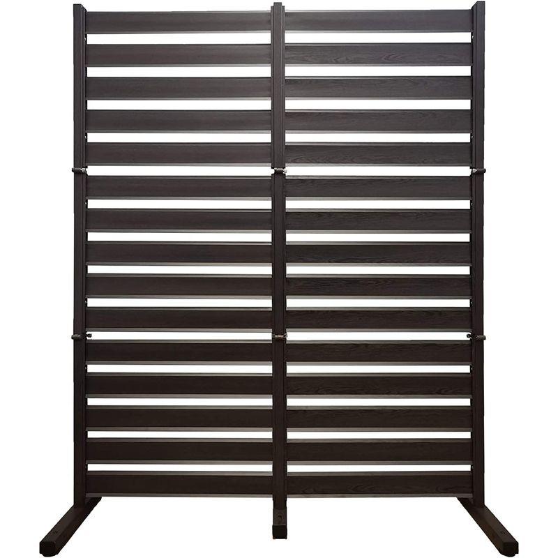 【最安値挑戦中】 たためる オレフェンス アルマックス (Almax) ダークブラウン木目調 三つ折り 幅120×高さ150cm of-1215db 1台 【P1816472972】(10060円)