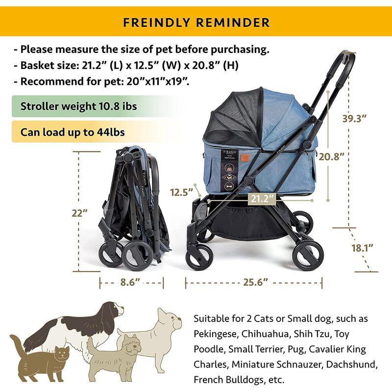 FikaGo フィカゴー　ペットカート　フリートゥゴー　デニム FikaGO | FREE TO GO｜コムペット（compet）