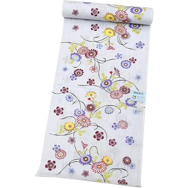 新品本物購入 和ごころきもの屋 未仕立て 源氏物語本染浴衣綿麻生地