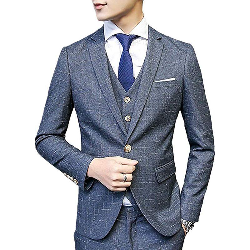 CEEN スリーピース メンズ オシャレ スタイリッシュスーツ ビジネス・パーティー 春秋 スリーピース メンズ オシャレ スタイリッシュスーツ ビジネス パーティー 春秋