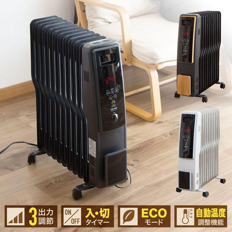 iimono117 オイルヒーター 高性能 11枚フィン 8?10畳 (つや消しブラック) パネル ヒーター 500W 700W 1200W オイルヒーター 高性能 11枚フィン 10畳 つや消しブラック パネル ヒーター 500W 700W 1200W