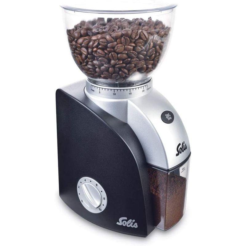 ソリス スカラプラス （Solis Scala Plus Coffee Grinder）コーヒーグラインダー ブラックシルバー SK1661｜moaa-2-store｜06