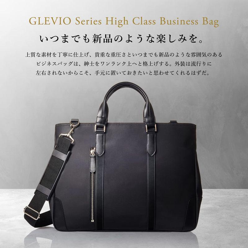 GLEVIO(グレヴィオ) ビジネスバッグ メンズ 一流の鞄職人が作る ビジネストートバッグ B4 ネイビー｜moaa-2-store｜06