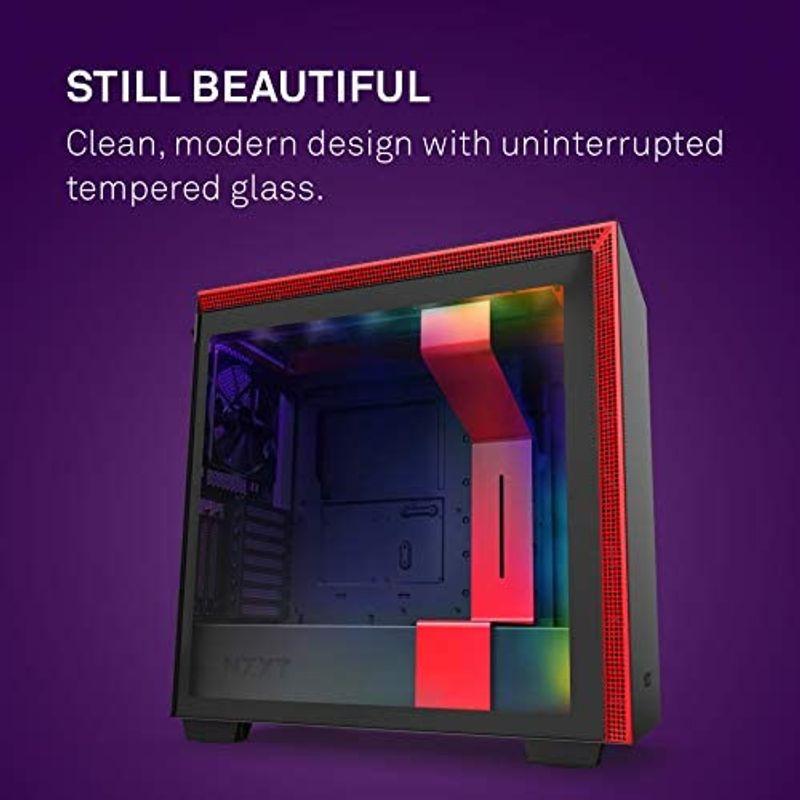 NZXT H710i Black & RED ミドルタワーPCケース E-ATX 対応 強化ガラスモデル スマートデバイス搭載モデル CA- H710i Black RED ミドルタワーPCケース ATX 対応 強化ガラスモデル スマートデバイス搭載モデル CA