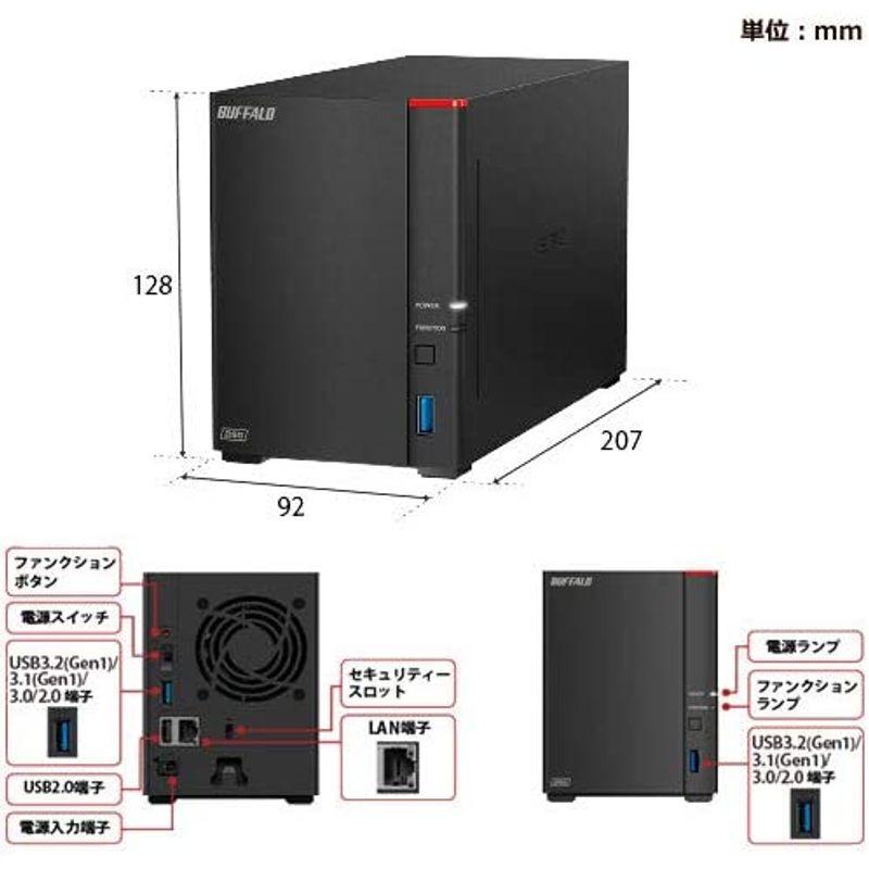 バッファロー BUFFALO ネットワークHDD 4TB LS720D0402 2ベイ リンク 