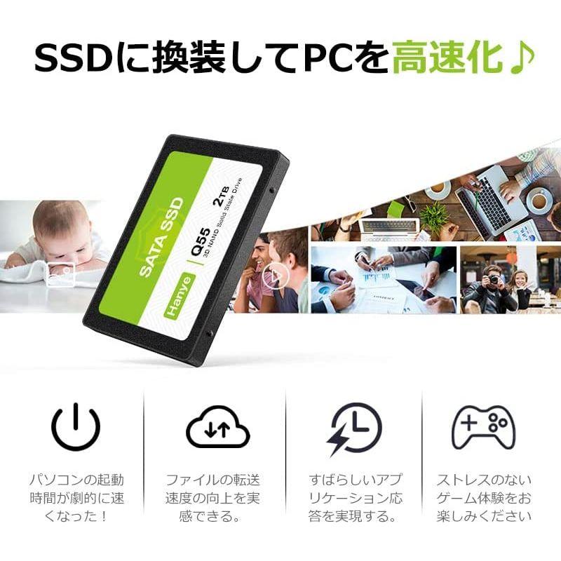 Hanye 2TB 内蔵型SSD 2.5インチ 7mm SATAIII 6Gb/s 550MB/s 3D NAND採用 アルミ製筐体 正規代｜moaa-2-store｜07