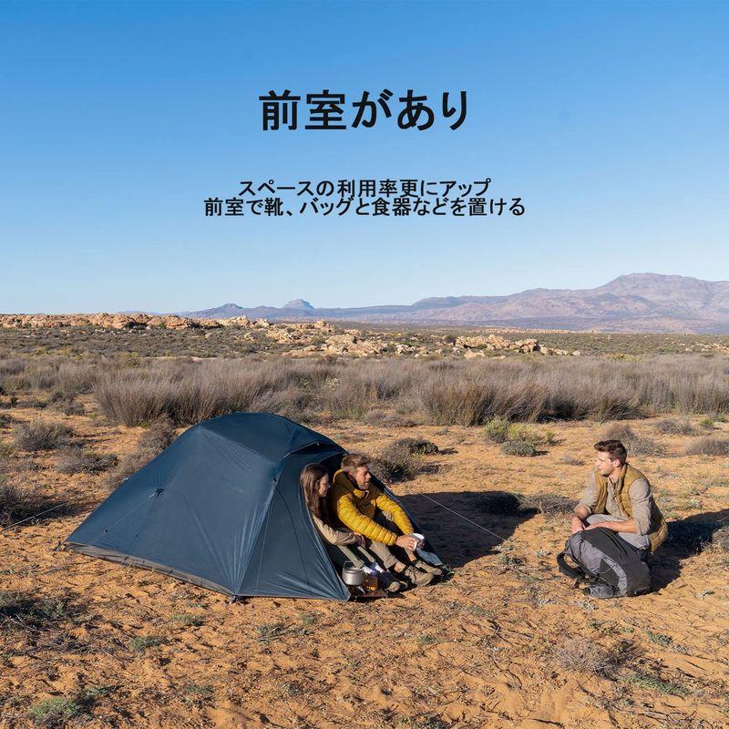 Naturehike テント 3人用 Cloudup３ 二重層 超軽量 防風防水 通気性 4シーズン アウトドア 持ち運びやすい キャンピン｜moaa-2-store｜04