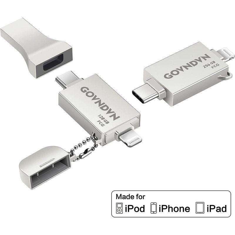 Apple MFi 認証 iPhone USB メモリ128GB iPhone USBフラッシュドライブiOS 13/14/15 対応3-I｜moaa-2-store｜03