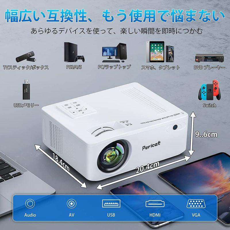 原画探求&テレビ不要Pericatプロジェクター 小型 5G&2.4GWiFi/1080P