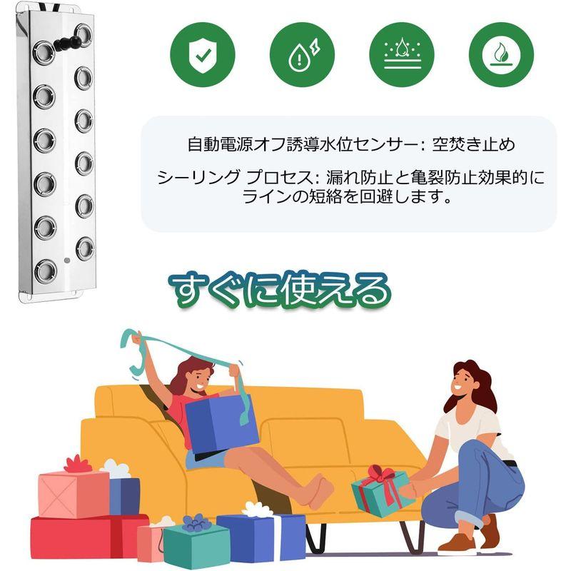 Mxmoonant 超音波霧発生装置 超音波 ミストメーカー 12ヘッド 8500ml/ Ｈ フロート付き 室内9? 室外6?適用 スペアの 超音波霧発生装置 超音波 ミストメーカー 12ヘッド 8500ml/ Ｈ フロート付き 室内9 室外6 適用 スペアの