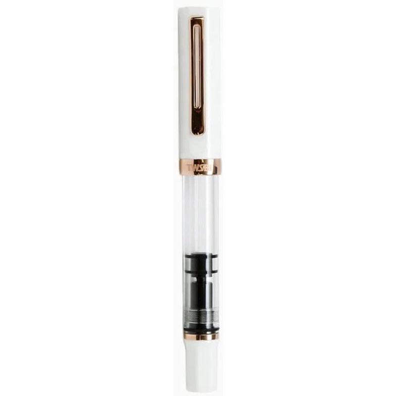 ツイスビー 万年筆 ダイヤモンドミニ ホワイトローズゴールド2 赤字超