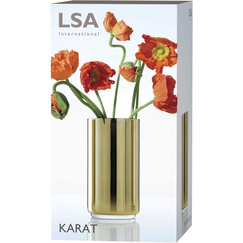 【ネット限定】 LSA (エルエスエー) KARAT VASE GOLD H26cm
