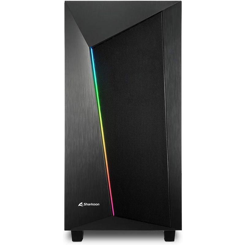 Sharkoon ミドルタワーPCケース REV100 フロントメッシュパネル 90度倒立構造 ATX / Micro-ATX / Mini ATX ミドルタワーPCケース REV100 フロントメッシュパネル 90度倒立構造 Micro Mini 120mm