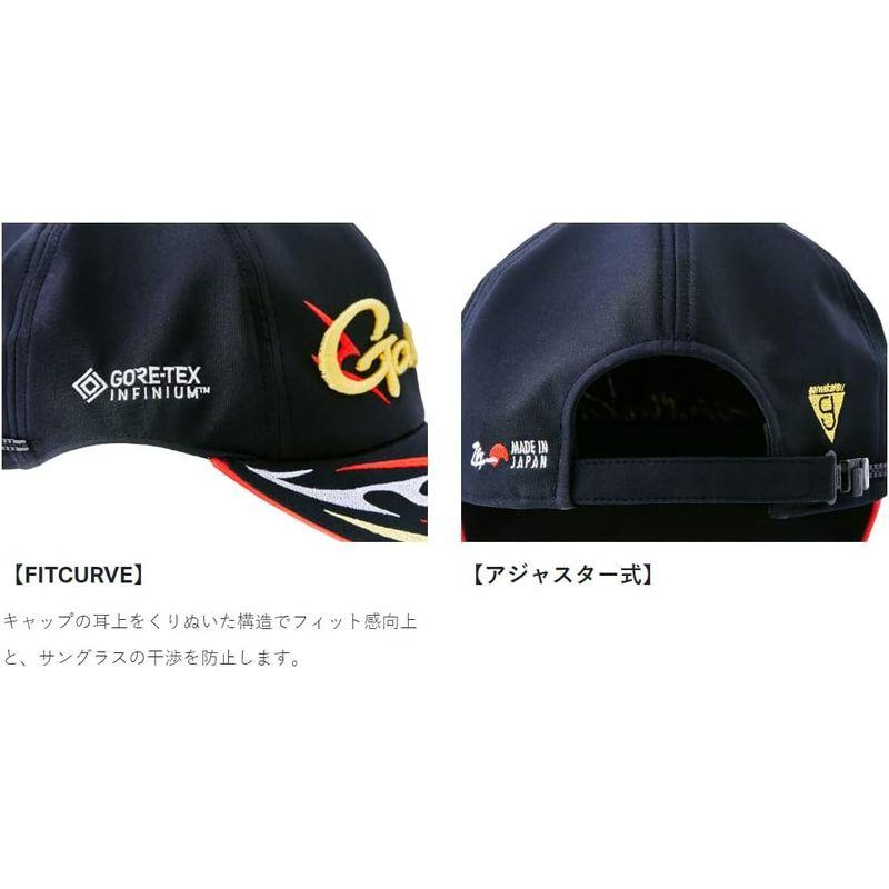 Gamakatsu GORE-TEX フィッシングキャップ ブラック がまかつ