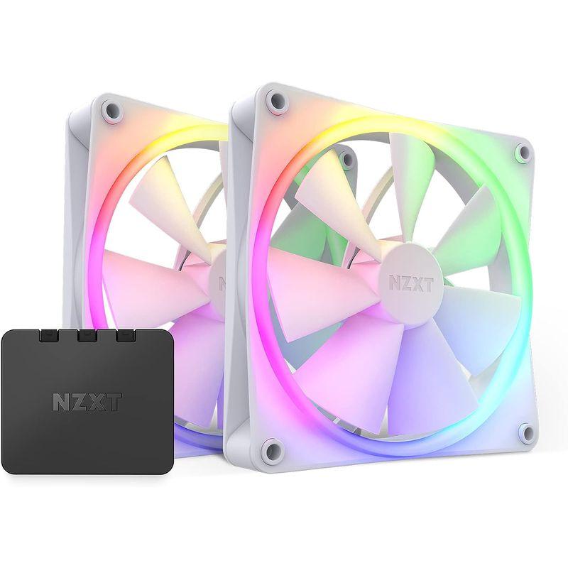 NZXT F140RGB 140mm x2 RGBコントローラ付属 ホワイト PCケースファン RF-R14DF-W1 FN1768｜moaa-2-store｜12