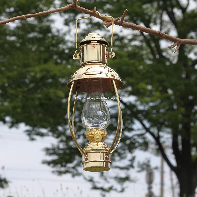 Roost Outdoors Brass Long Shape Trawler Oil Ship Lantern (真鍮