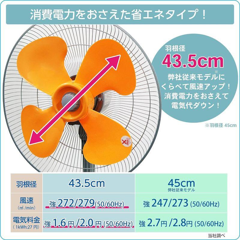 プロイル 工場扇 三脚型 43.5cm 首振り 折り畳み 持ち運び 樹脂羽根 風量3段階 羽根簡単取付 FTP431｜moaa-2-store｜08