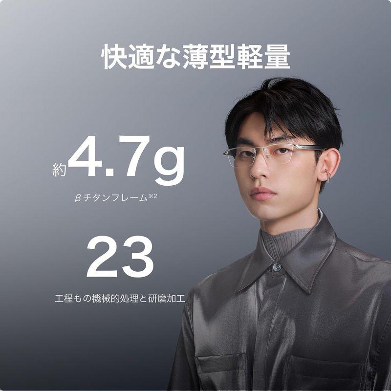 ファーウェイ Eyewear 2 スマートグラス ウェリントン型ハーフリム 