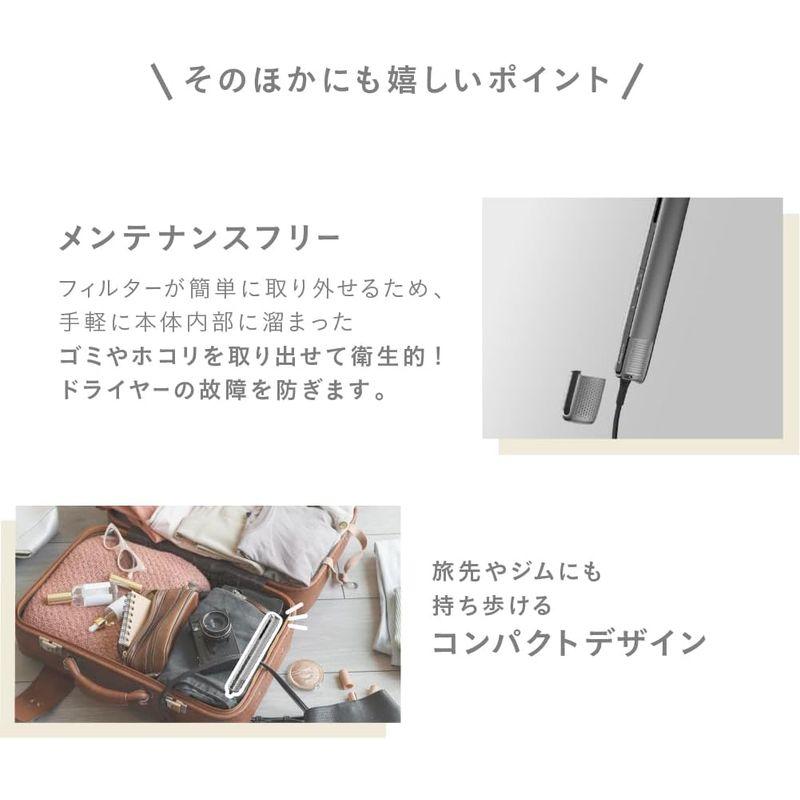 Noend エアーブロースティックドライヤー 大風量 速乾 軽量281g マイナスイオントリートメント 温冷循環 小型 コンパクト 15モー｜moaa-2-store｜03