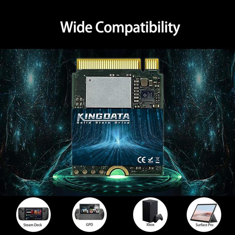 KINGDATA SSD M.2 2230 512GB NVMe PCIe Gen 4.0x4 30mm 内蔵ゲーミングSSD Steam｜moaa-2-store｜08