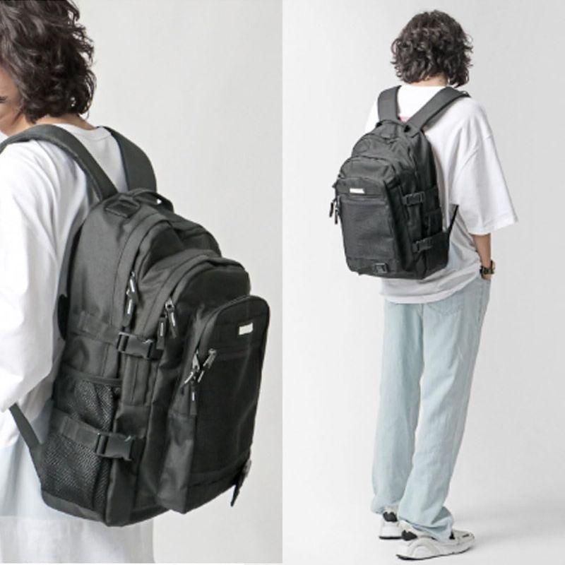 公式Maid 3D Backpack Black +無料 キーホルダー Unisex 韓国 リュックサック バッグ 多機能 大容量 リュック｜moaa-2-store｜09