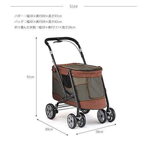 「人气商品」 ボンビアルコン (Bonbi) ペットバギー DECAプログレ オリーブ 【2827268153】(15666円)