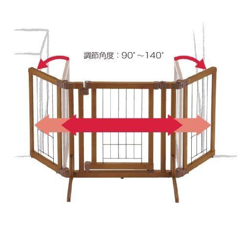 リッチェル ペット用 木製おくだけドア付ゲート S ブラウン S サイズ 