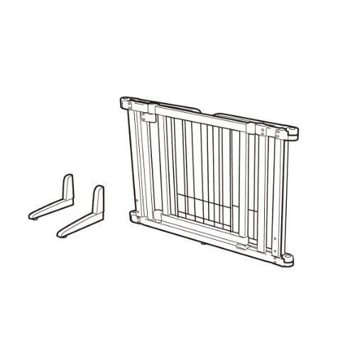 リッチェル ペット用 木製おくだけドア付ゲート S ブラウン S サイズ 