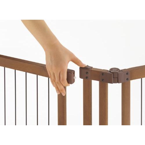 リッチェル ペット用 木製おくだけドア付ゲート S ブラウン S サイズ 