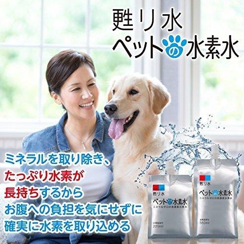 お歳暮 ペットの水素水 ペットの水素水 アルミパウチ 40本 550ml 甦り水 犬用品