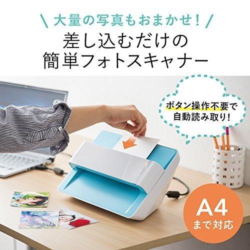 サンワダイレクト 簡単フォトスキャナー 自動 高速スキャン (L版・2秒/A4・5秒) 東芝製CCDセンサー Windows/Mac 対応 Ver