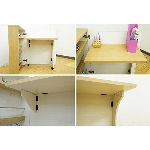 大川家具 ヨコタウッドワーク デスクキャビネット 畳むんデス ナチュラル 230268 大川家具 230268