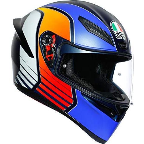 AGV(エージーブイ) バイクヘルメット フルフェイス K1 POWER MATT DARK BLUE ORANGE WH (パワーマットダーク ブルー オレン
