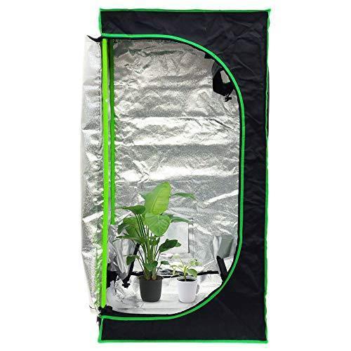 SUGGEST 水耕栽培 室内 グロウボックス グロウテント 60×60×120cm :BNVT-B082LY38DC-XSIK:モアア商店2 -  通販 - Yahoo!ショッピング