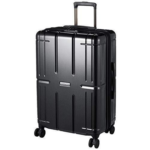定番の中古商品 スーツケース [エー・エル・アイ] AliMax2 ウェーブブラック cm 67 拡張シリーズ ハードキャリー カジュアルスーツケース