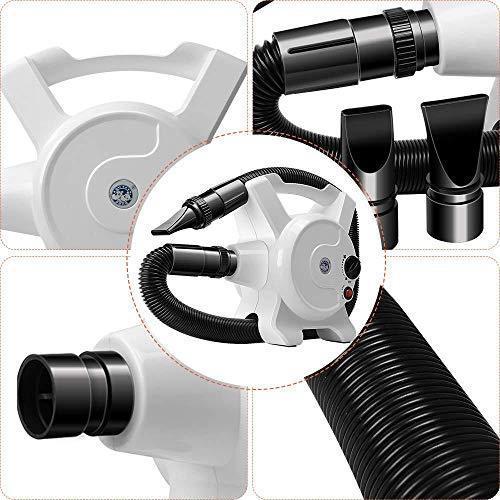 Skysun 犬グルーミング用品 低騒音 3つノズル付 犬・猫用 2400W高効率ペット用品 無段階速度調整風制御 日本規制 