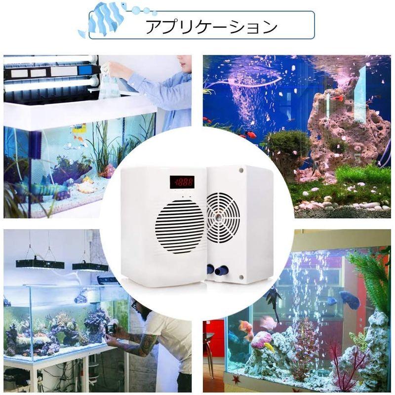 YJINGRUI 水槽クーラー 小型 水槽用 クーラー 恒温30L 水温調整器 冷却・加温機能 10-30℃調整 デジタル タンク用 110 水槽クーラー 小型 水槽用 クーラー 恒温30L 水温調整器 冷却 加温機能 デジタル タンク用