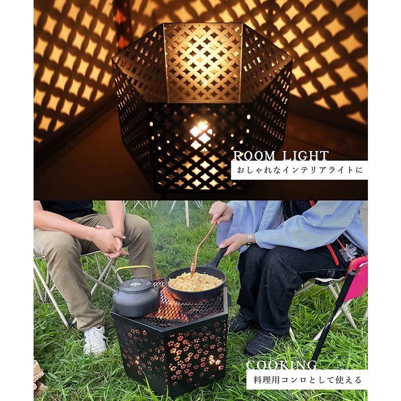 Smore(スモア) 六面焚火台 天板&収納袋セット 焚き火台 キャンプ コンパクト アウトドア 暖房 BBQ バーベキュー コンロ 屋外 スモア 六面焚火台 天板&収納袋セット 焚き火台 キャンプ コンパクト アウトドア 暖房 BBQ バーベキュー コンロ 屋外