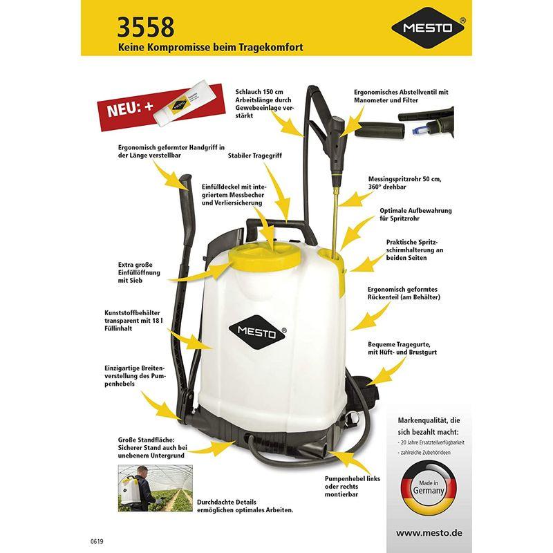 MESTO 畜圧式噴霧器 3558BT RS185 18L 3558BT - 通販 - www