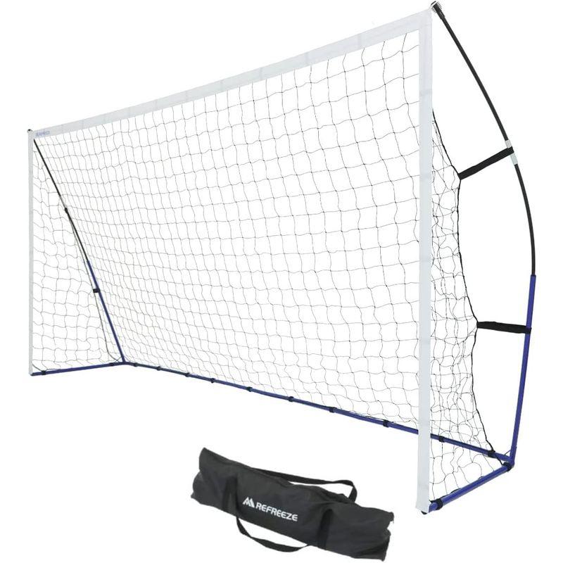 REFREEZE(リフリーズ) ポータブル サッカーゴール 3.6×1.8m 収納バッグ付き サッカー フットサル ゴール 試合 練習 トレ 6×1 リフリーズ ポータブル サッカーゴール 8m 収納バッグ付き サッカー フットサル ゴール 試合 練習 トレ サイズ
