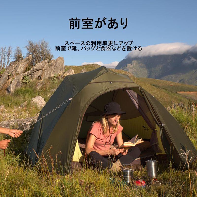 Naturehike テント 3人用 Cloudup３ 二重層 超軽量 防風防水 通気性 4