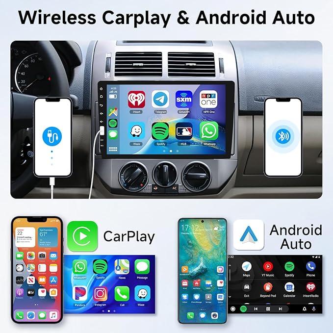 Hodozzy 1Din 9インチタッチスクリーン 1 Din ラジオ ワイヤレス