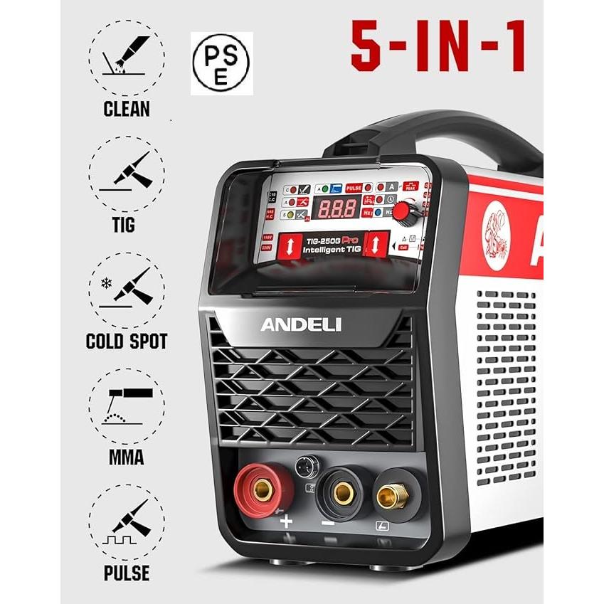 100V/200V 160A TIG溶接機 TIG/アーク溶接/COLD/CLEAN/パルス