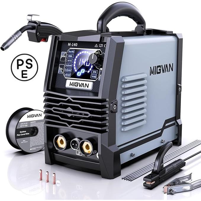 ✨大幅値下げ✨ 溶接機 100v 半自動 125A アーク溶接 ノンガスワイ ノンガス 半自動 溶接機 100V MIG溶接機 145A アーク溶接 ノンガス