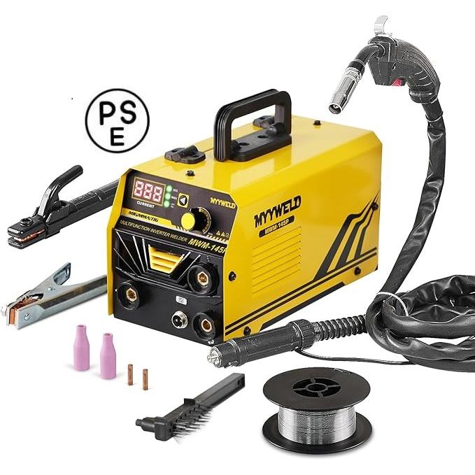 ノンガス 半自動 溶接機 100V MIG溶接機 145A アーク溶接 ノンガス