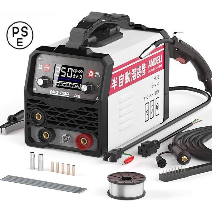 溶接機 半自動 アーク溶接 両用 インバーター 100v 200v兼用 792 小型